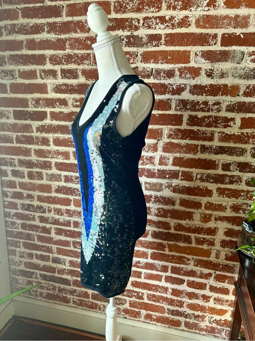Y2K Say What Sequin Black Dress